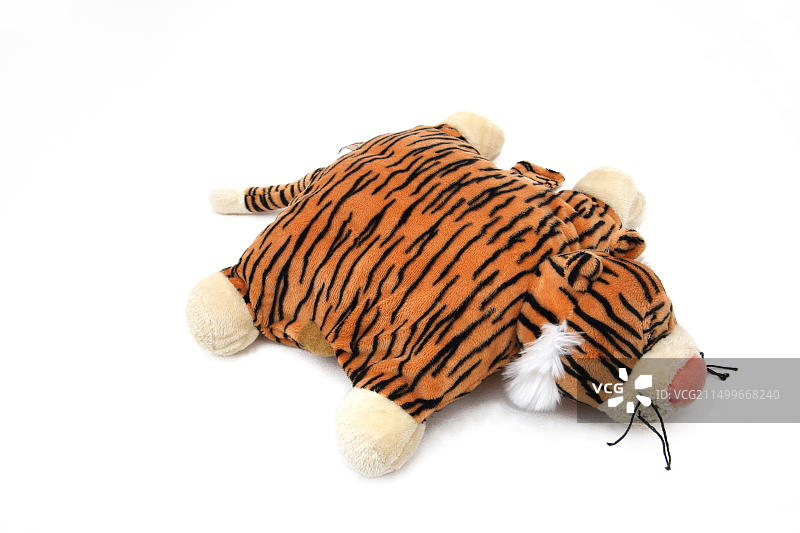 柔软的老虎折叠旅行靠垫图片素材