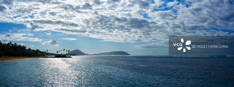 美国夏威夷瓦胡岛海浪景观图片素材