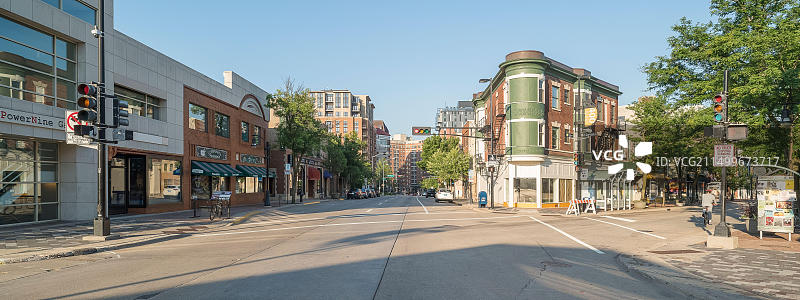 美国威斯康星州戴恩县麦迪逊街道景观图片素材