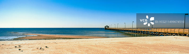 美国密西西比州比洛克西海中码头图片素材