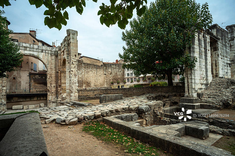 维也纳西布莉花园遗址，罗马古道图片素材