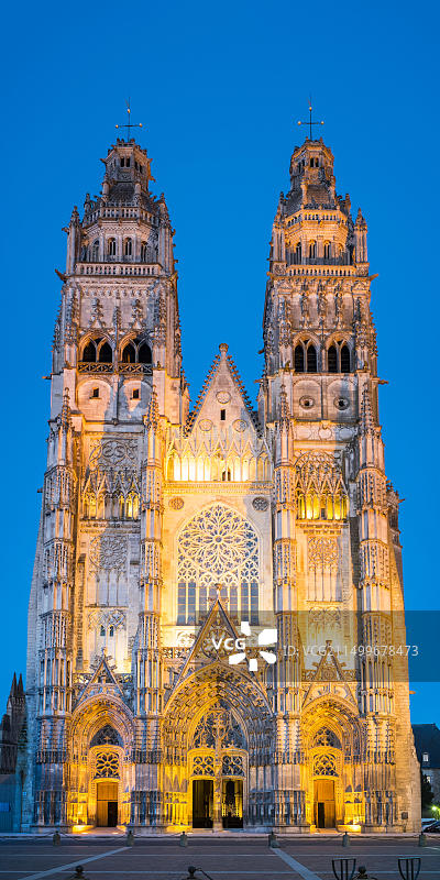 圣加蒂安大教堂外观图片素材