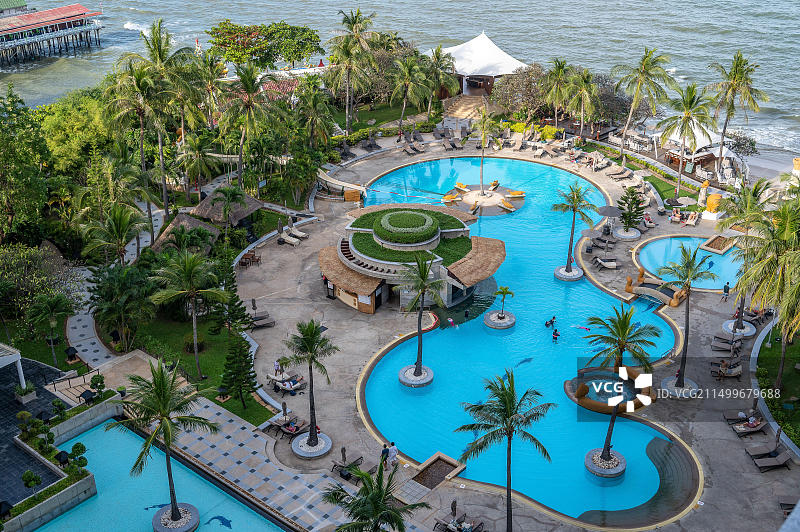 华欣海滩度假村：泰国巴蜀府的热门旅游目的地图片素材