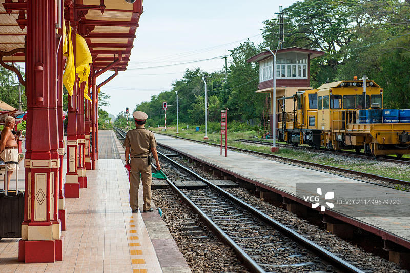 华欣火车站：泰国著名旅游景点图片素材