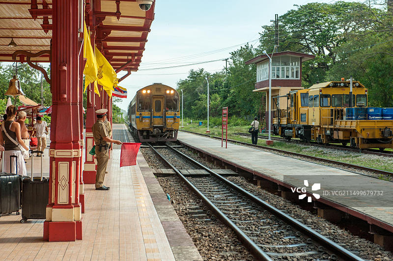 华欣火车站：泰国著名旅游景点图片素材