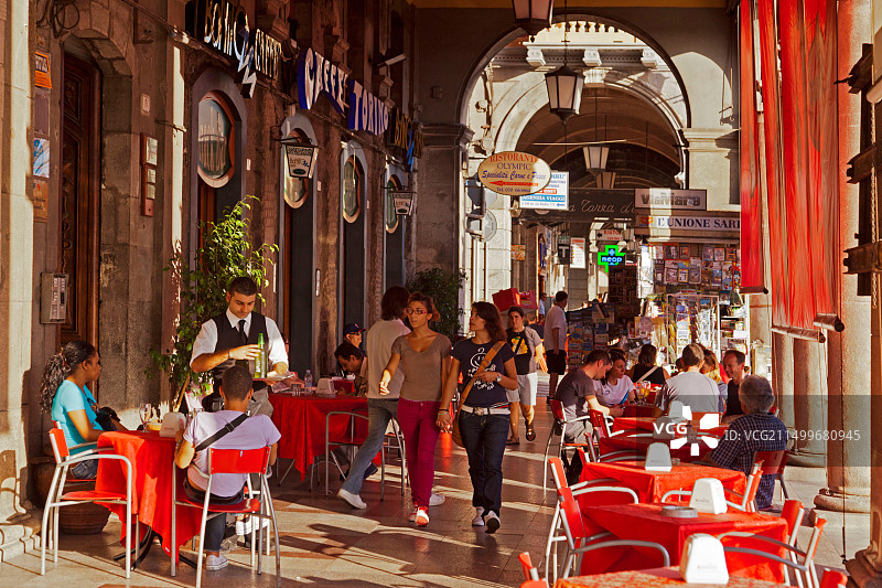 意大利撒丁岛卡利亚里都灵咖啡馆图片素材