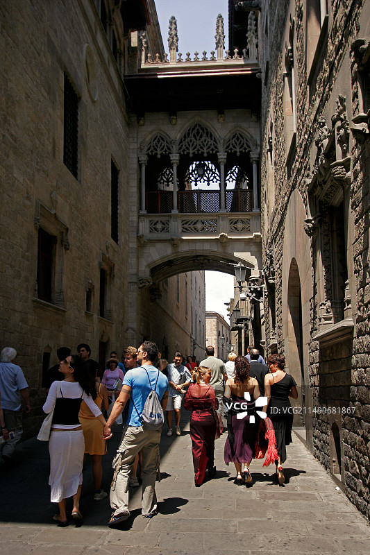 西班牙巴塞罗那老城区图片素材