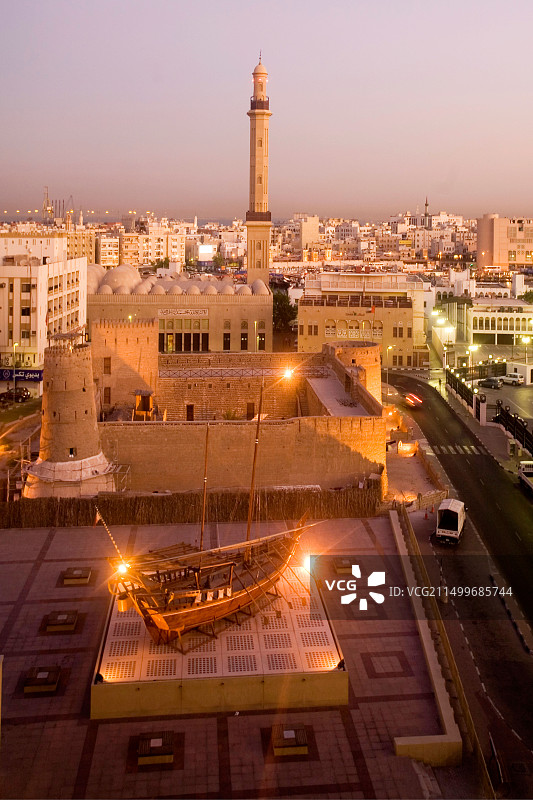 阿联酋迪拜 Bur Dubai 大清真寺图片素材