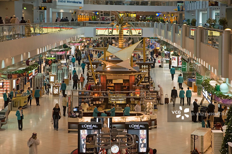 迪拜国际机场免税购物区图片素材