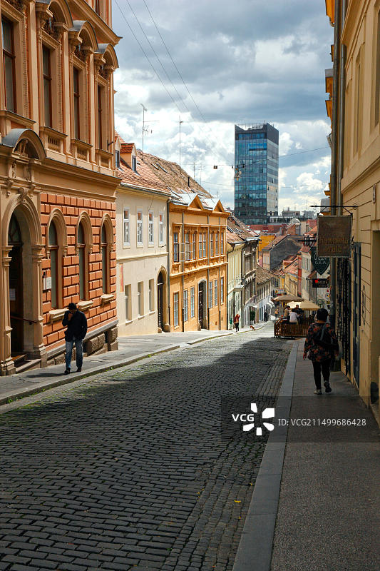 萨格勒布拉迪切瓦街图片素材