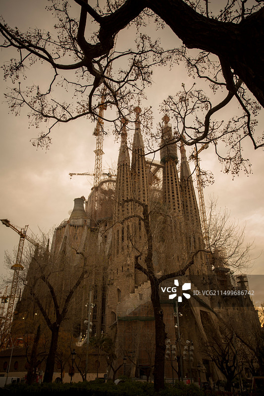 圣家族大教堂，西班牙巴塞罗那图片素材