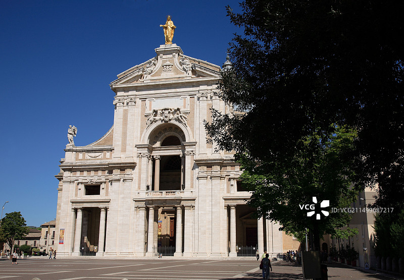 意大利翁布里亚中部圣母玛利亚大教堂图片素材