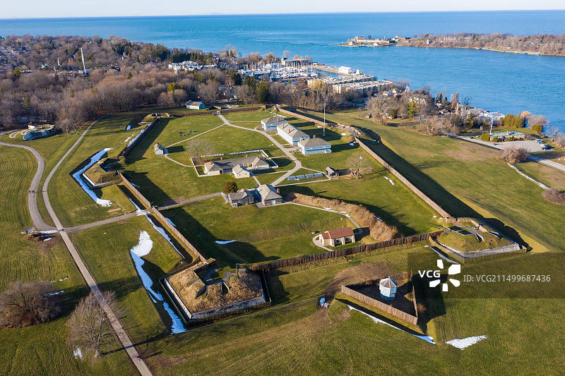 加拿大安大略省尼亚加拉湖滨镇乔治堡国家历史遗址图片素材