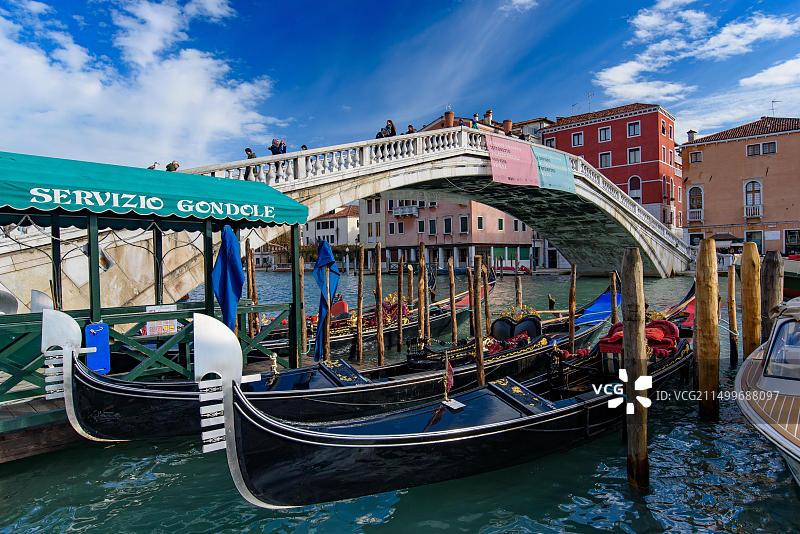 意大利威尼斯斯卡尔齐桥图片素材