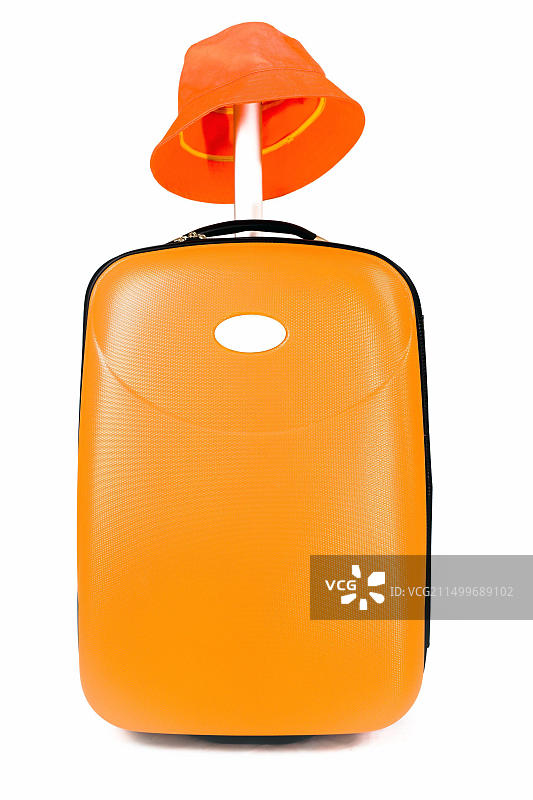 旅行箱和遮阳帽图片素材