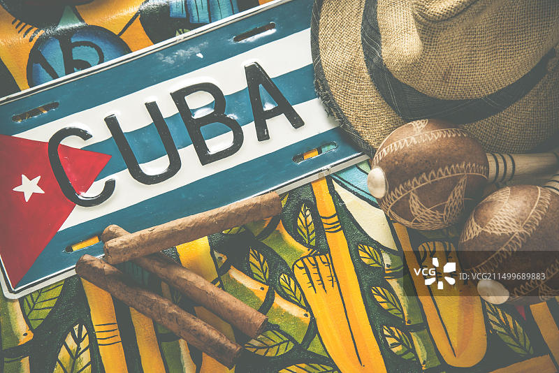 交叉冲洗古巴旅行背景图片素材