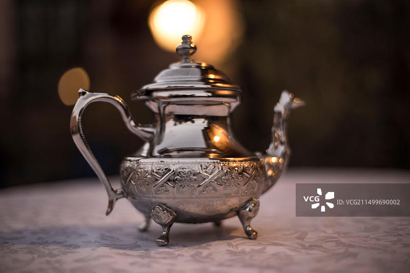 摩洛哥瓦尔扎扎特N9公路沿线的茶歇图片素材