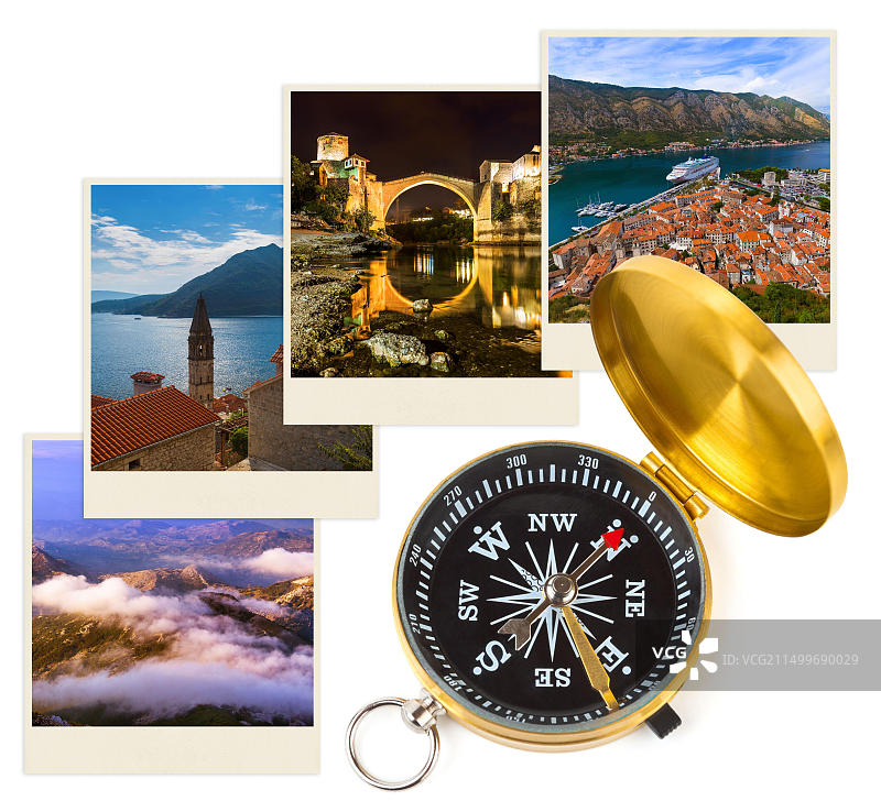 黑山旅行图像（我的照片）和指南针图片素材
