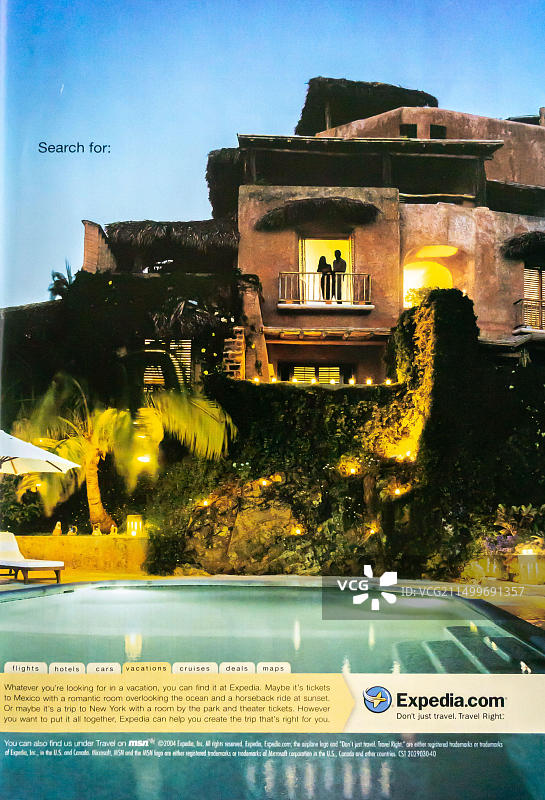 Expedia.com旅游优惠网站广告图片素材
