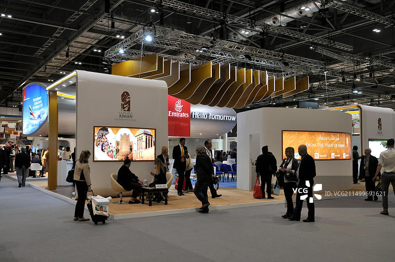 阿联酋航空伦敦ExCel展台图片素材