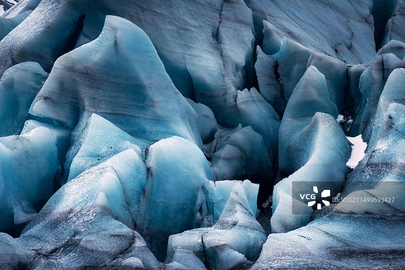 地理/旅行，冰岛，Svinafells Joekull冰川图片素材