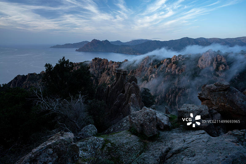 法国科西嘉岛吉内帕鲁角风光图片素材