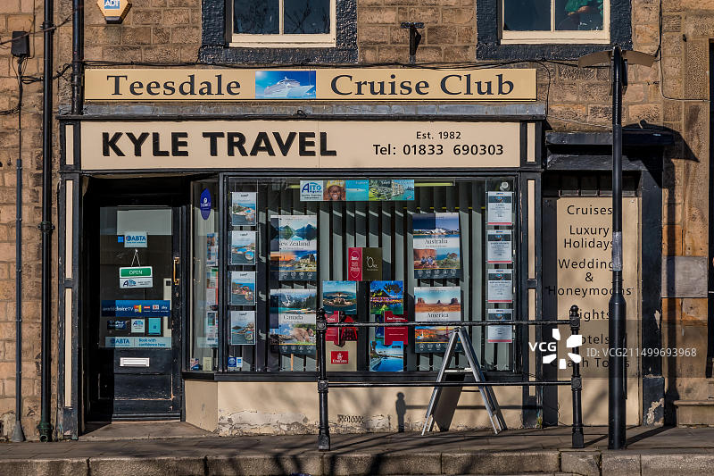 旅行社橱窗：英国东北部蒂斯dale区巴纳德城堡的凯尔旅行图片素材