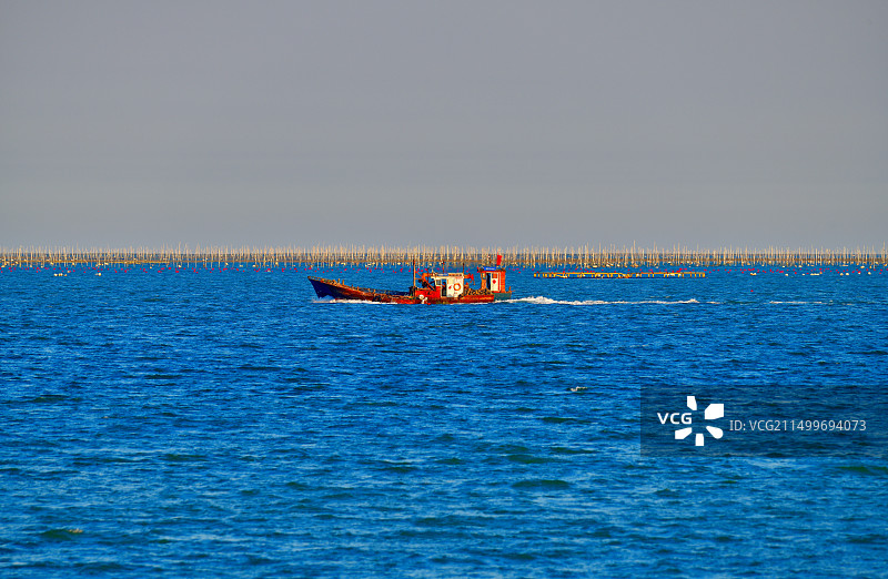 海上养殖场（拍摄于山东省日照市岚山区）图片素材