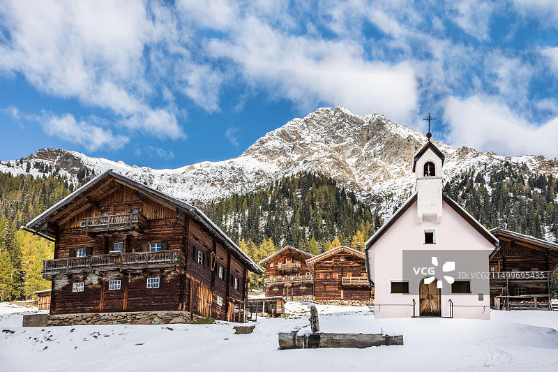 奥地利蒂罗尔州因内尔菲拉格拉滕风光图片素材