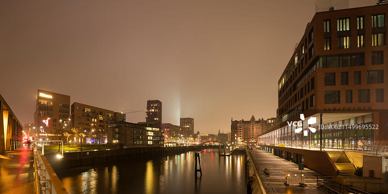 德国汉堡海港城易北河长廊图片素材