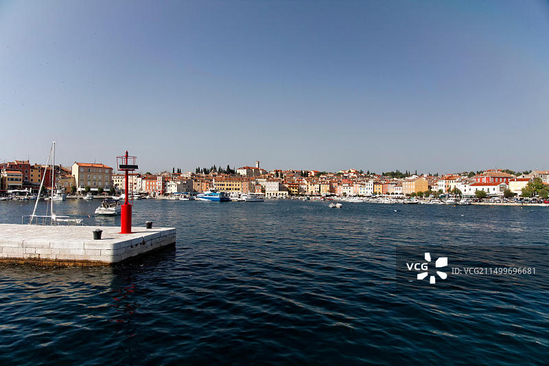 克罗地亚伊斯特拉罗维尼码头图片素材