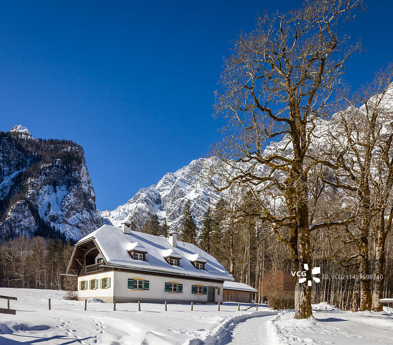 德国巴伐利亚国王湖畔舍瑙风光图片素材