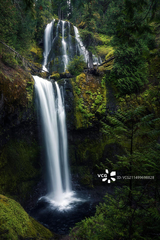 地理/旅游，美国，华盛顿州，瀑布溪瀑布，附加权利许可信息不可用图片素材