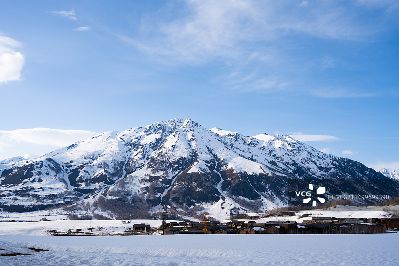 阿勒泰地区雪景图片素材