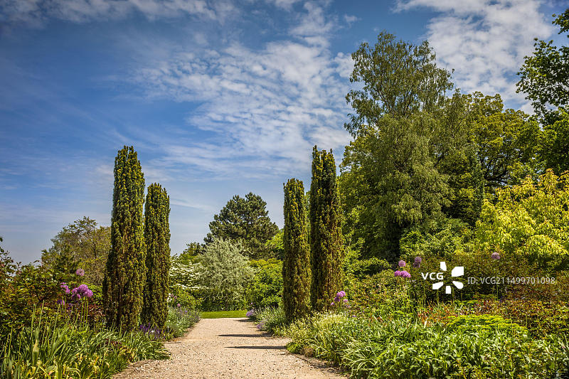 德国巴伐利亚州弗赖辛，宫廷花园图片素材
