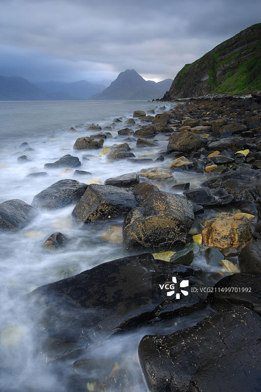 英国苏格兰埃尔戈尔海岸线风光图片素材