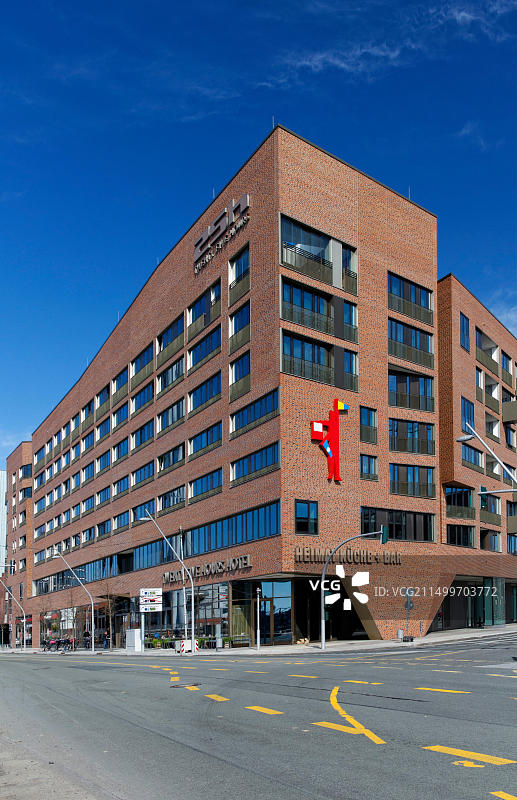 德国汉堡港口新城“25小时”酒店风光图片素材