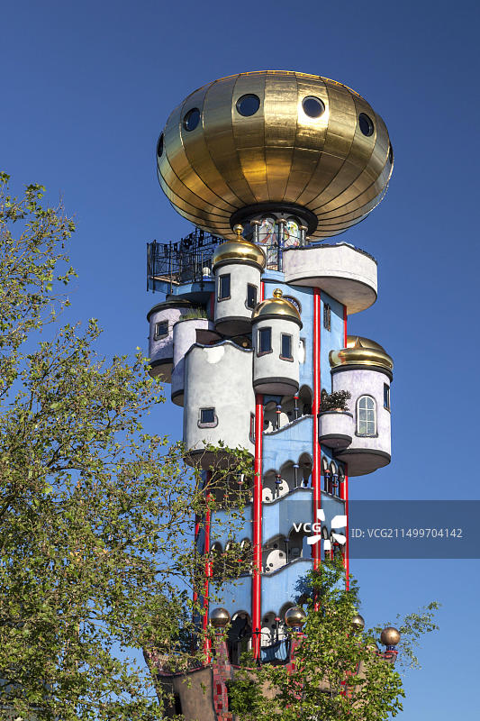 德国巴伐利亚州阿本斯贝格Kuchlbauer啤酒厂塔图片素材