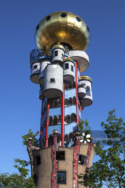 德国巴伐利亚州阿本斯贝格Kuchlbauer啤酒厂塔图片素材