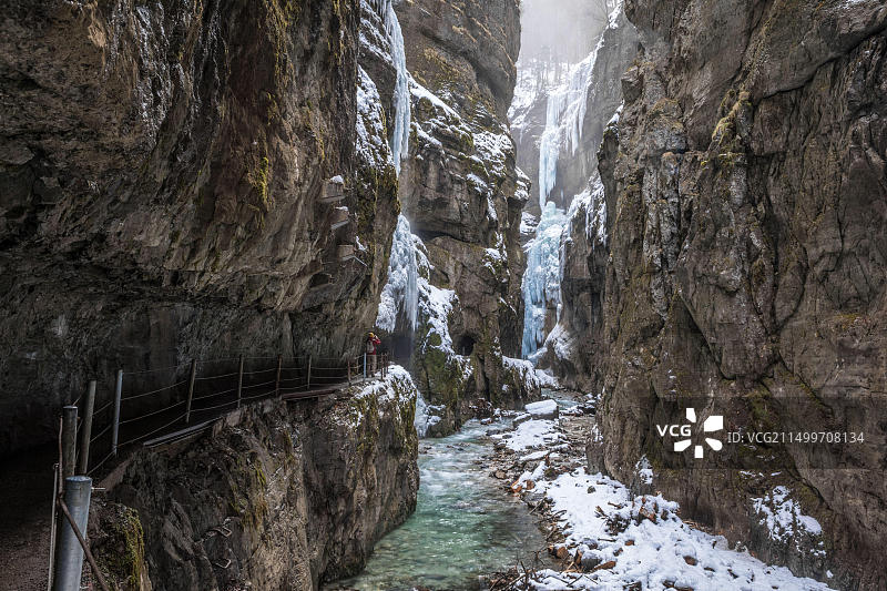 德国巴伐利亚州帕特纳赫冰川峡谷图片素材