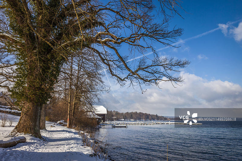 德国巴伐利亚州施塔恩贝格湖畔贝尔恩里德：施塔恩贝格湖图片素材