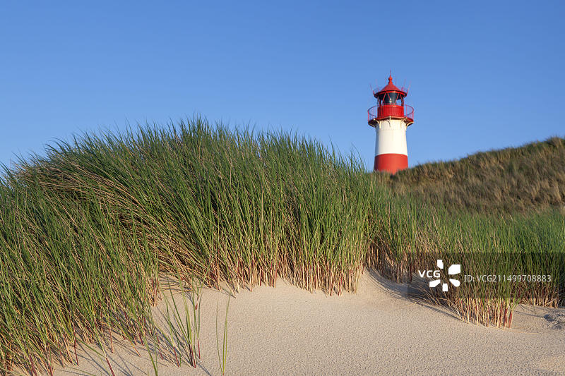 德国石勒苏益格-荷尔斯泰因锡尔特岛灯塔图片素材