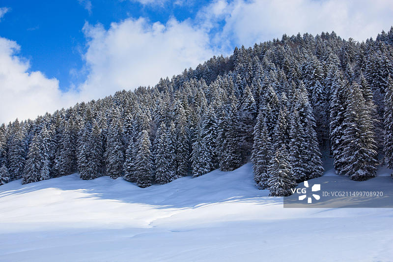 瑞士阿尔卑斯坦山脉风光图片素材
