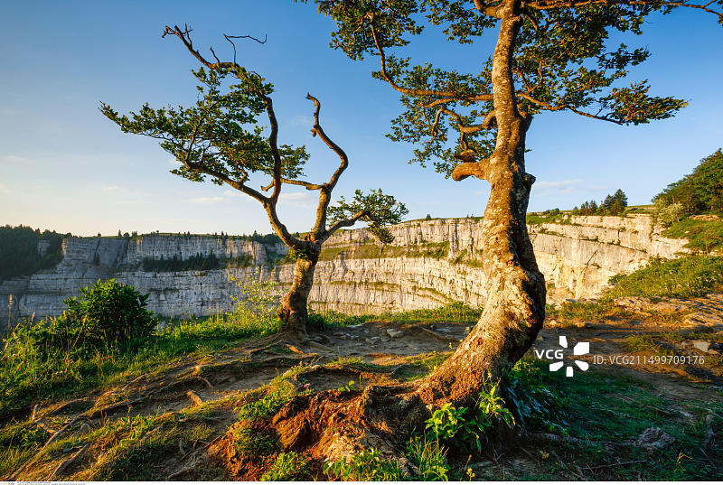 瑞士纳沙泰尔Creux du Van风光图片素材