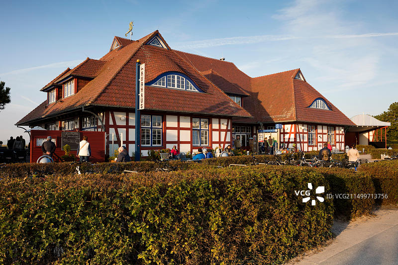 德国梅克伦堡-前波莫瑞州 Fischland-Darss-Zingst的Zingst疗养院图片素材