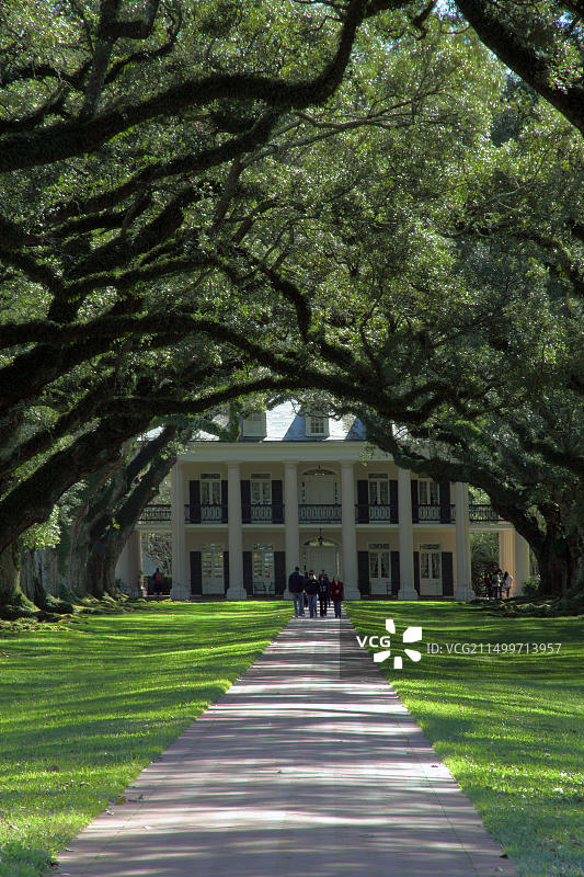 美国路易斯安那州橡树巷种植园风光图片素材