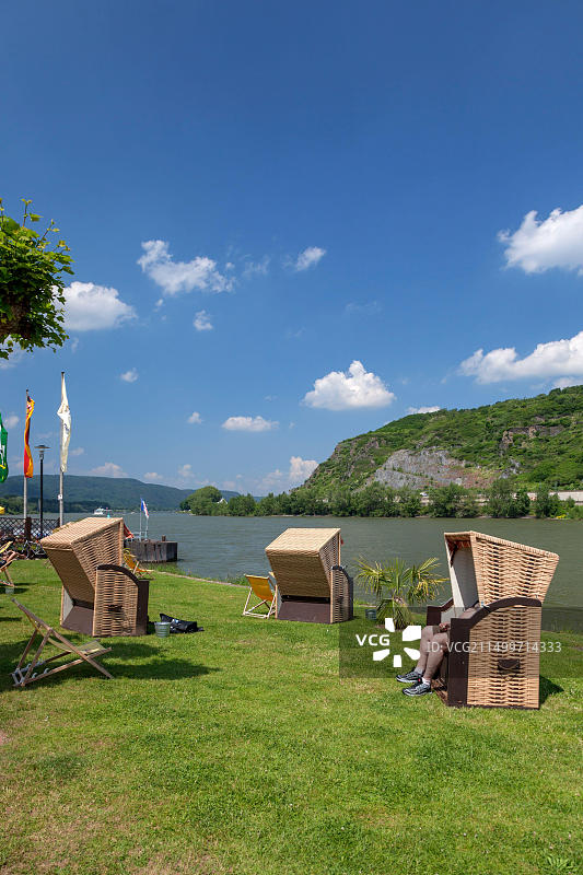 德国莱茵兰-普法尔茨州安德纳赫莱茵河畔风光图片素材