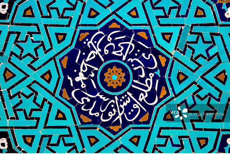 伊朗亚兹德贾梅清真寺内景，建于12世纪图片素材