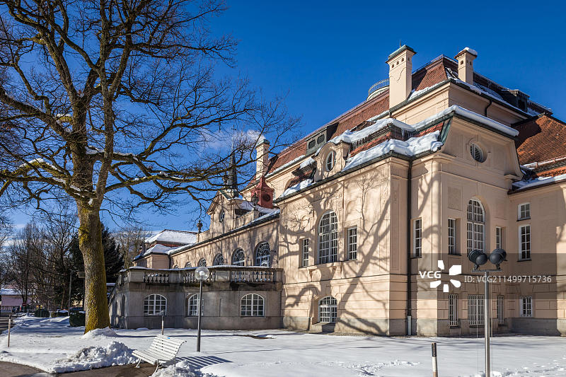 德国巴伐利亚州巴特赖兴哈尔温泉馆图片素材