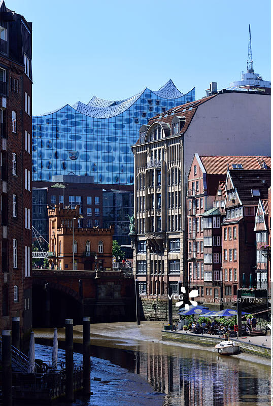 德国汉堡老城区易北爱乐音乐厅图片素材